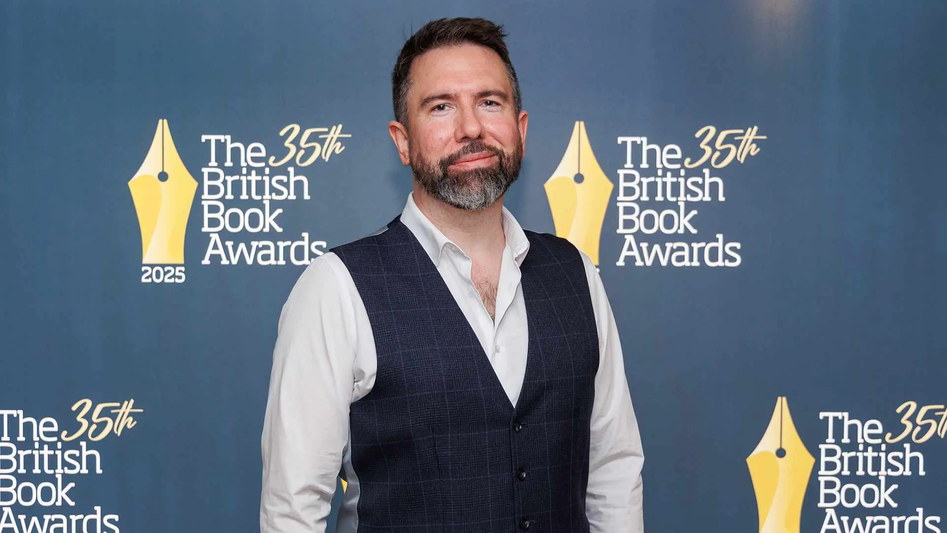 Jamie Smart on stage at The British Book Awards 2025