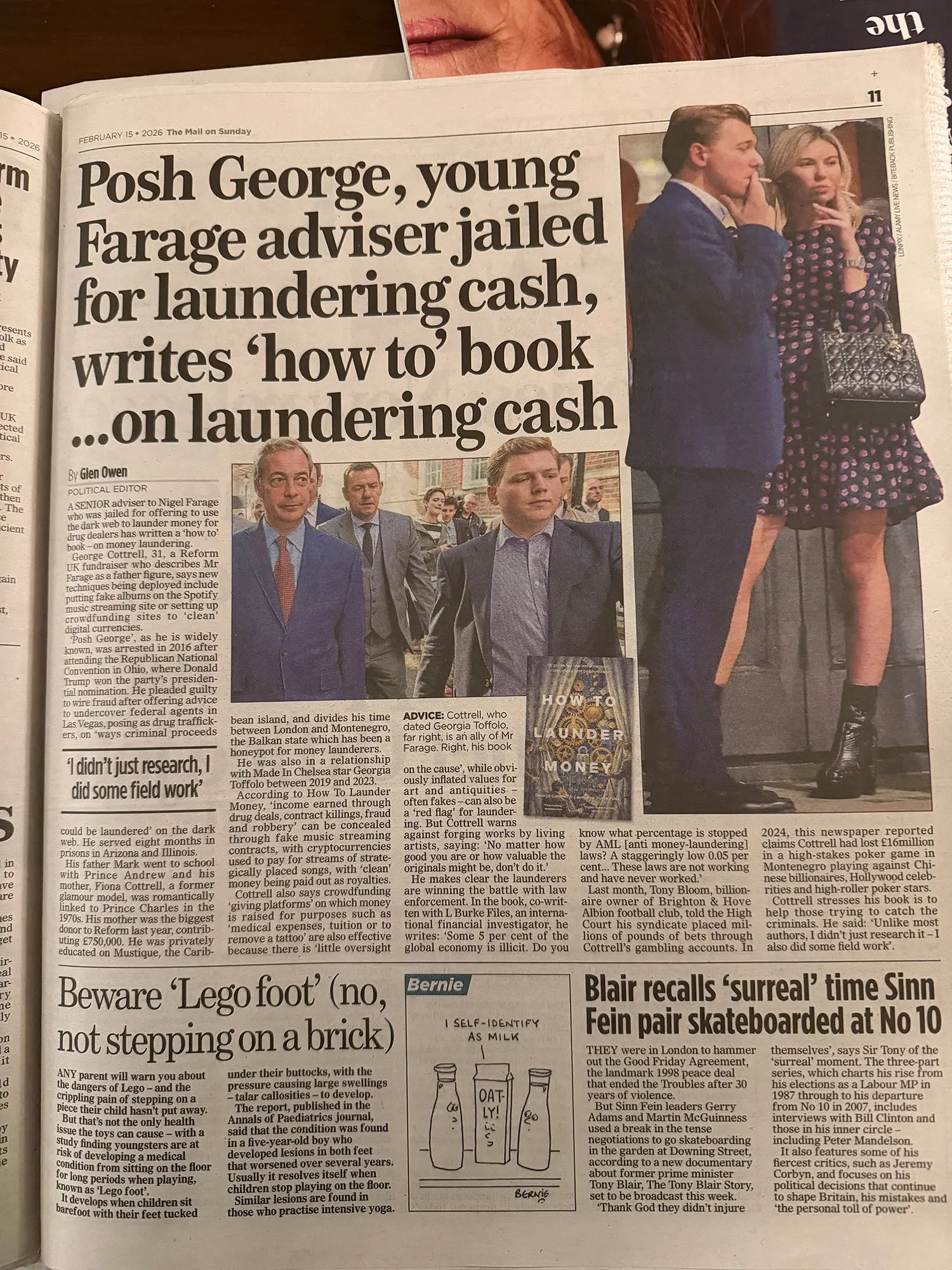 Evening scene at the How To Launder Money book launch