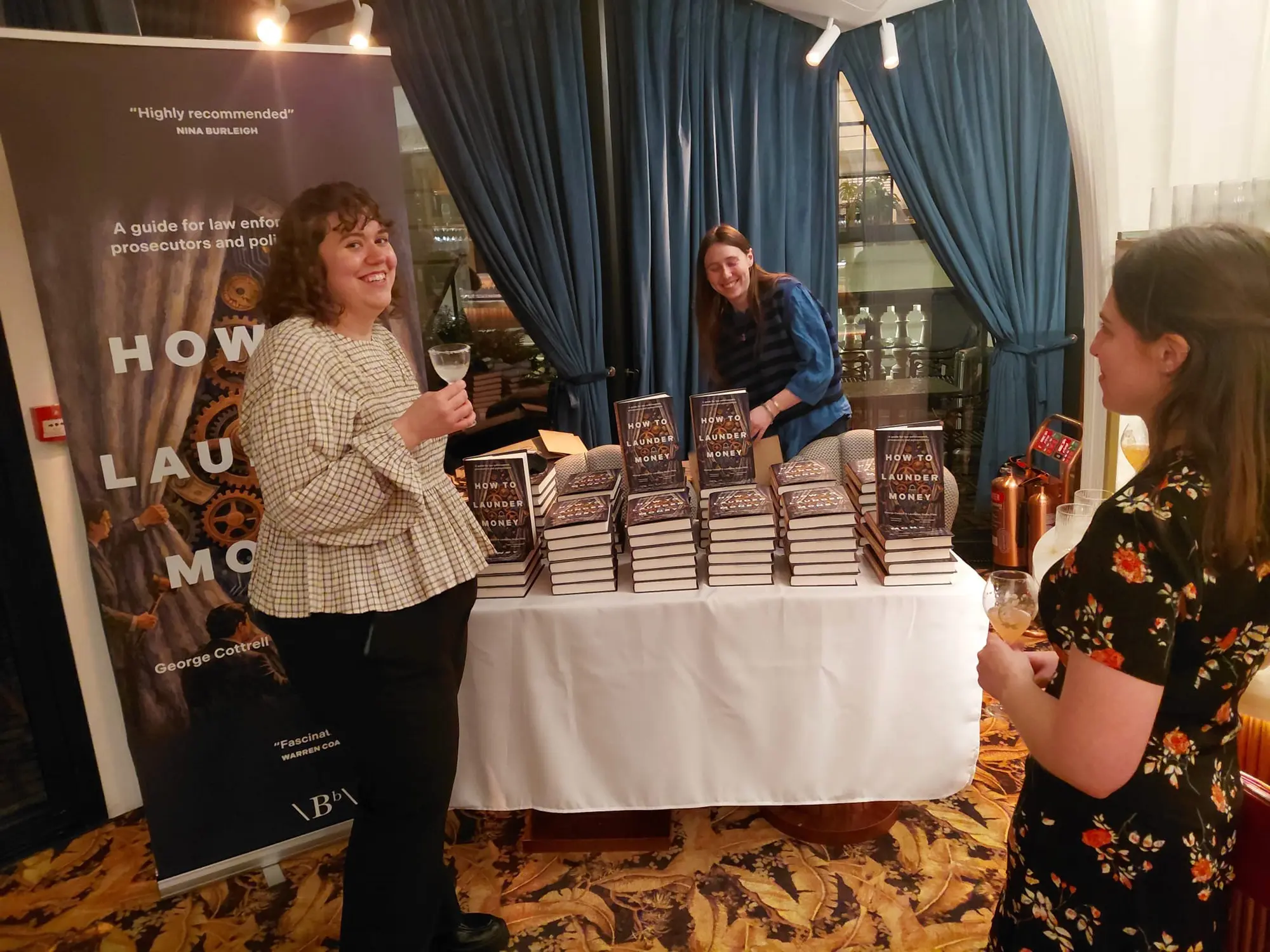 Crowd at the How To Launder Money book launch